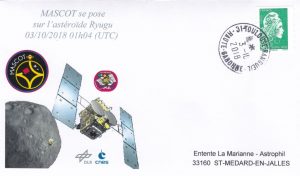 20181003 Mascot  se pose sur Ryugu