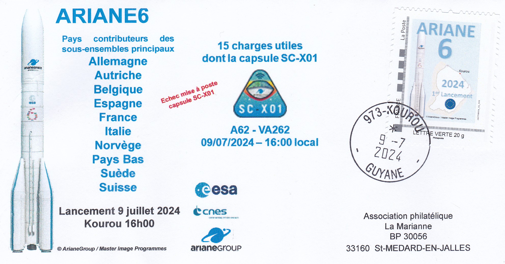 Ariane6 Lancement VA262 2024