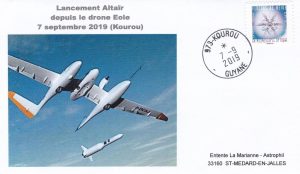 Enveloppe relative à l'essai en vol du drone Eole