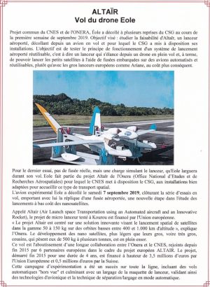 Page d'album essai en vol Eole