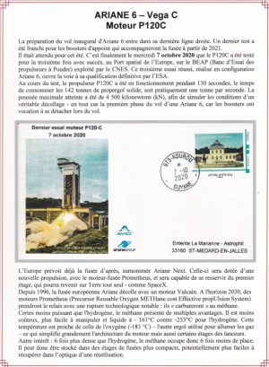 Fiche d'album pour enveloppe dernier essai P120C