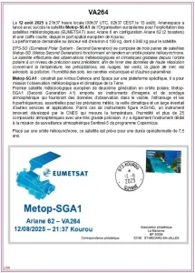 Fiche pour enveloppe lancement Ariane 6 VA264
