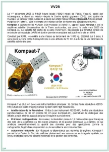 Fiche pour enveloppe lancement Vega VV28